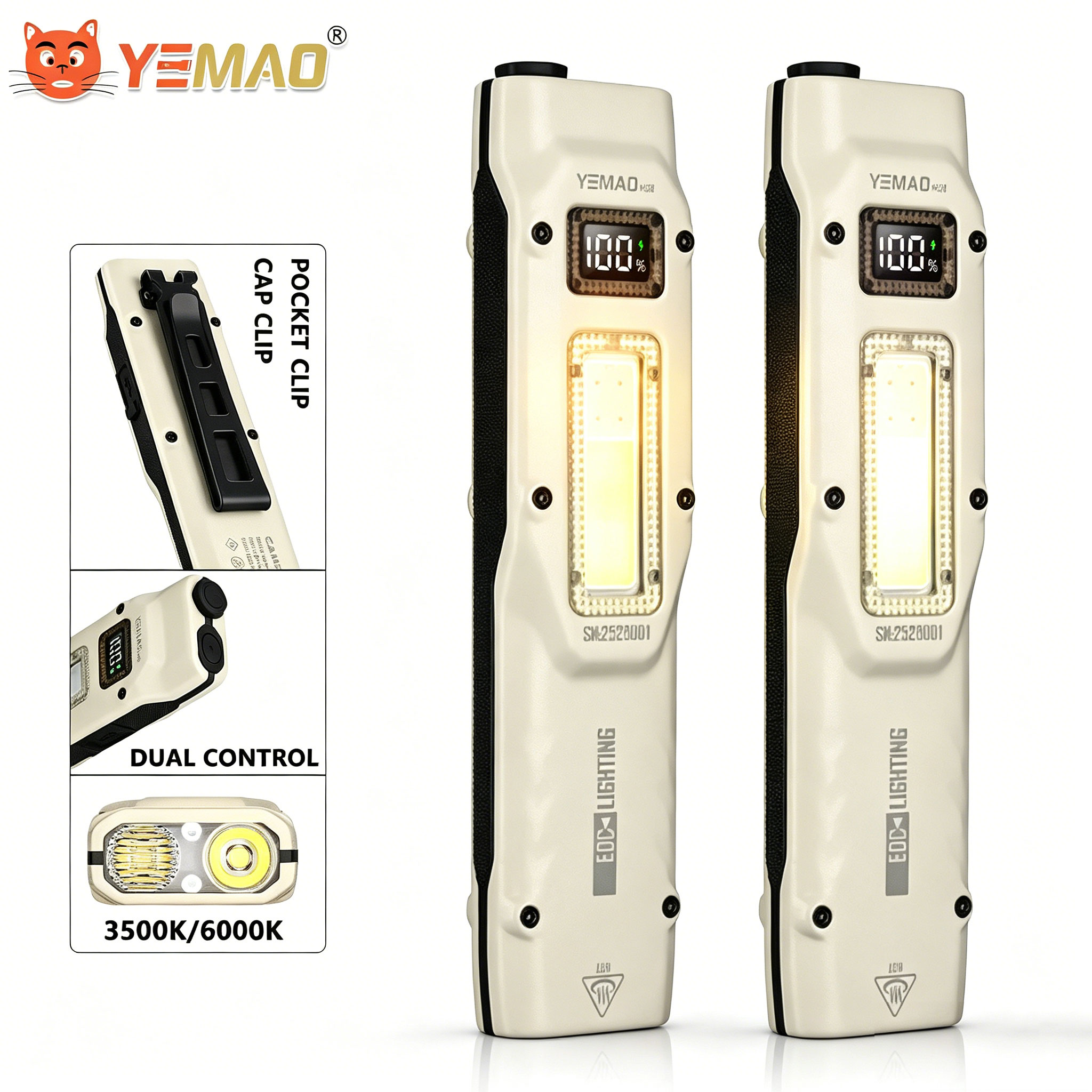 Outdoor Lighting Replacement Bulbs - Portable 880LM YEMAO M28 Ultra-thin Tactical
