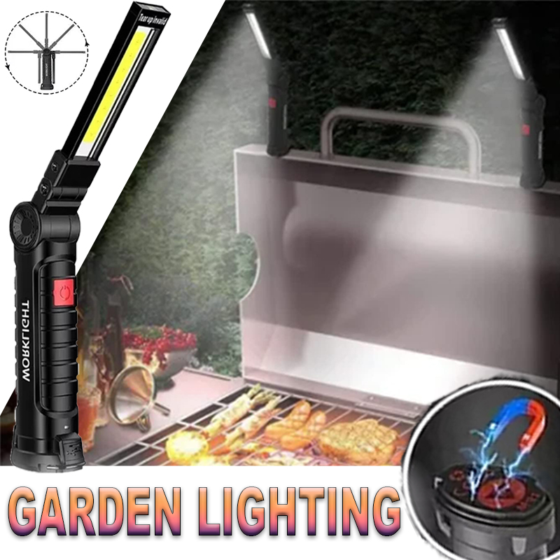 Outdoor Lighting Replacement Bulbs - Portable LED Flashlight with Magnetic Hook