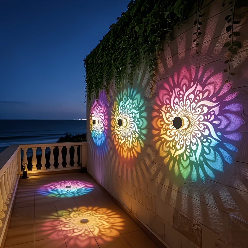 Wall Lighting Outdoor - 1/2/4 Packs Solar Fence Lights, with