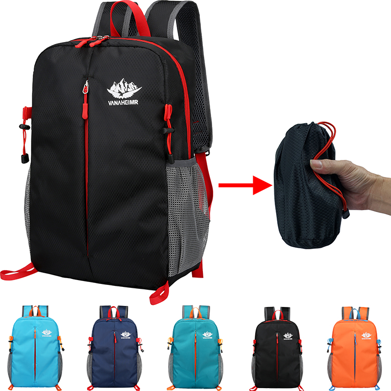 Outdoor Lighting Art - 15L Portable Day Pack Foldable Backpack