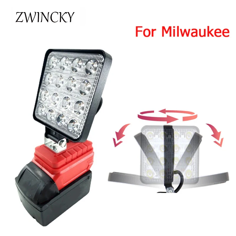 Outdoor Lighting Milwaukee - ZWINCKY Portable LED Lamp for Milwaukee