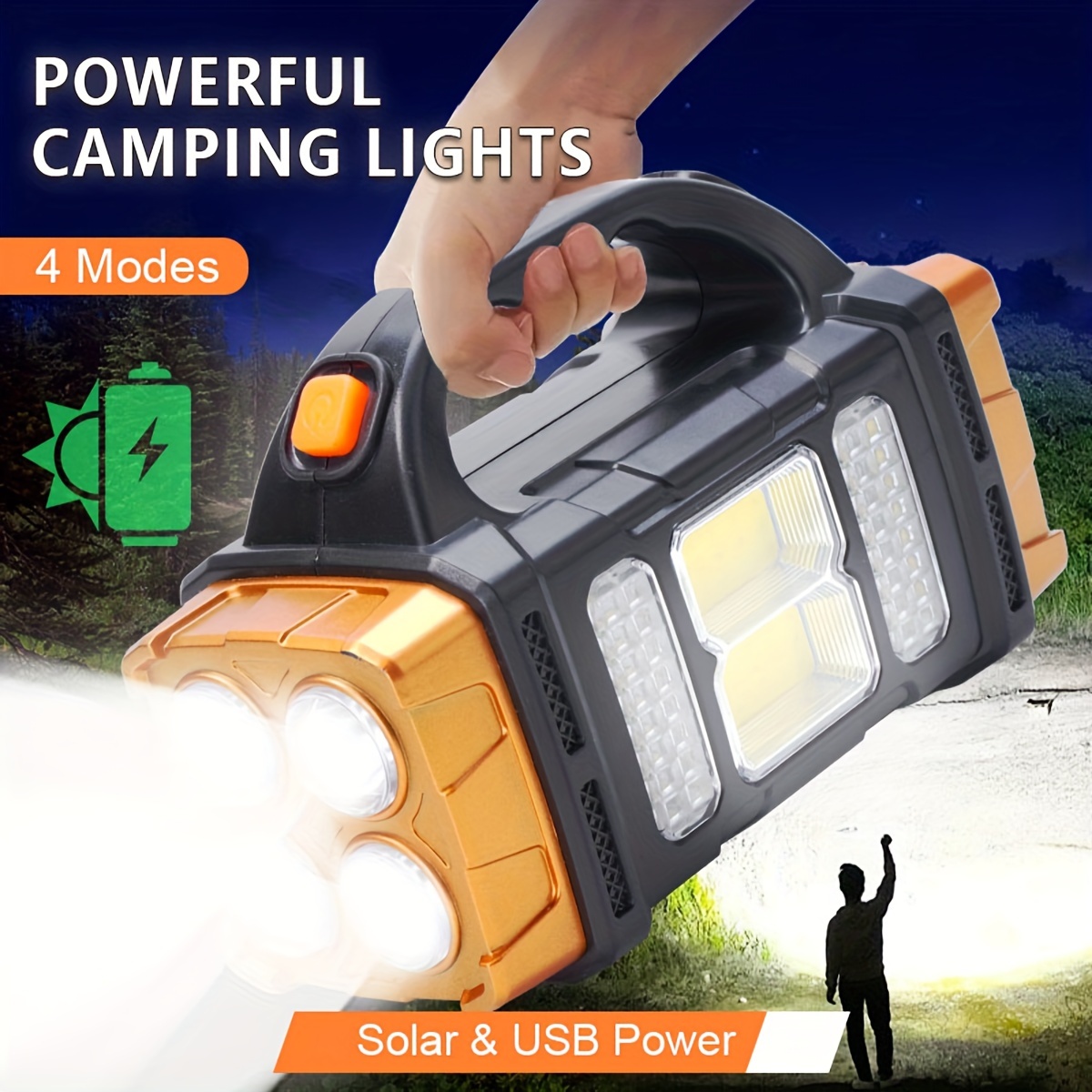 Outdoor Lighting Replacement Bulbs - New Upgrade Rechargeable High Power Solar