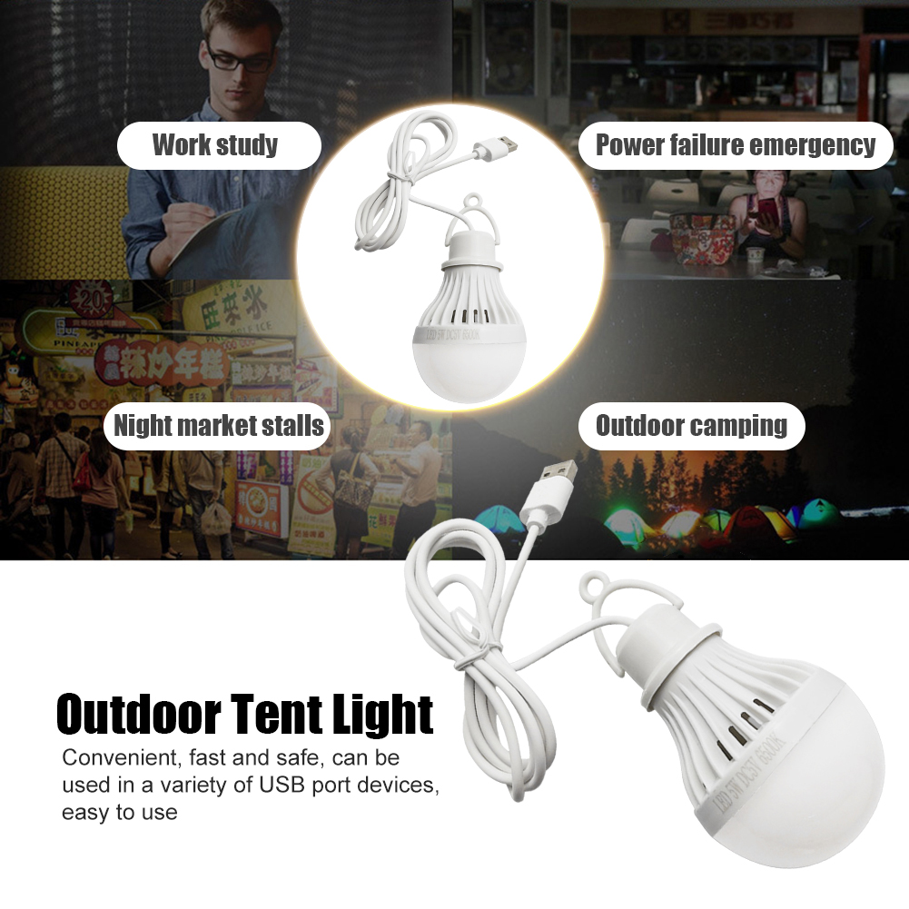 Outdoor Lighting Quotes - USB Light Bulb LED Camping Light