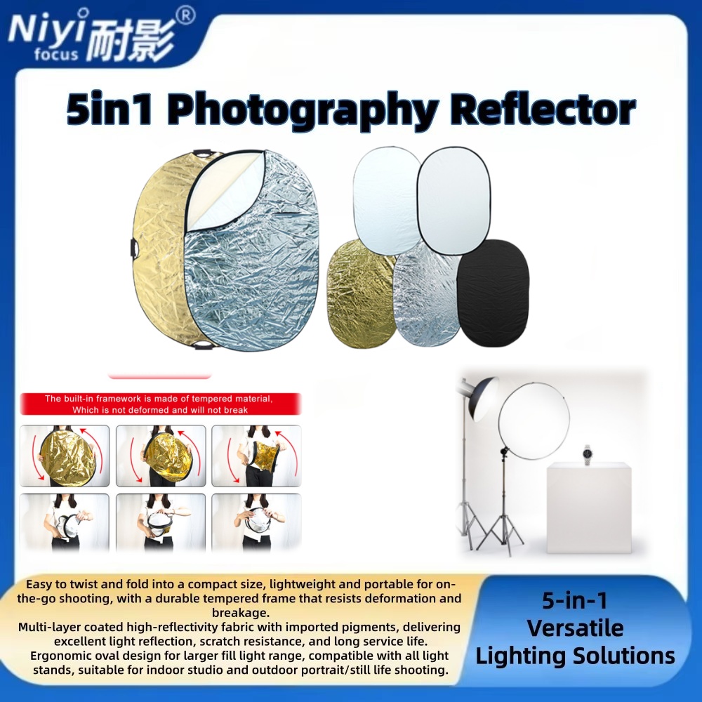 5-in-1 Round & Oval Photograph - Outdoor Lighting Kit Photography ulasan dan harga