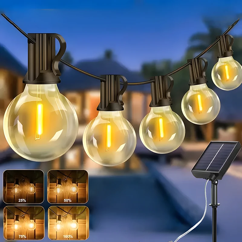 G40 Led Solar Globe Led String - String Light Bistro ulasan dan harga