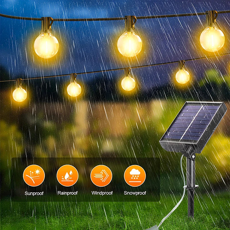 G40 Led Solar Globe Led String - String Light Bistro ulasan dan harga