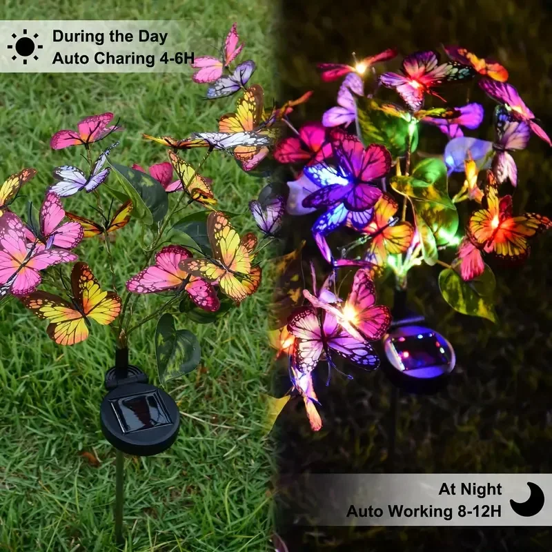 Solar LED Butterfly Garden Lig - Outdoor Lighting Diy ulasan dan harga