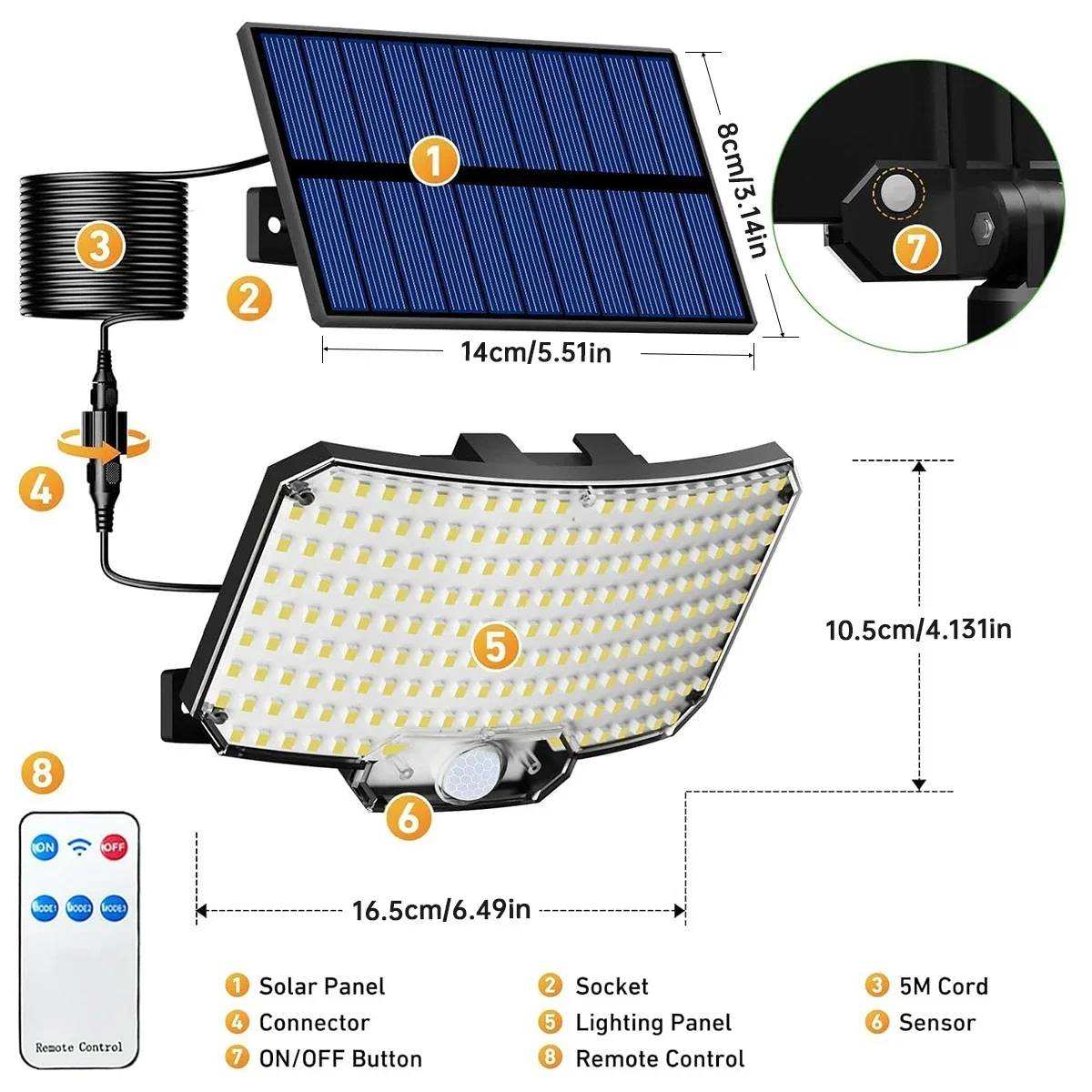 234LED Solar Outdoor Lights Mo - Wall Lighting Outdoor ulasan dan harga