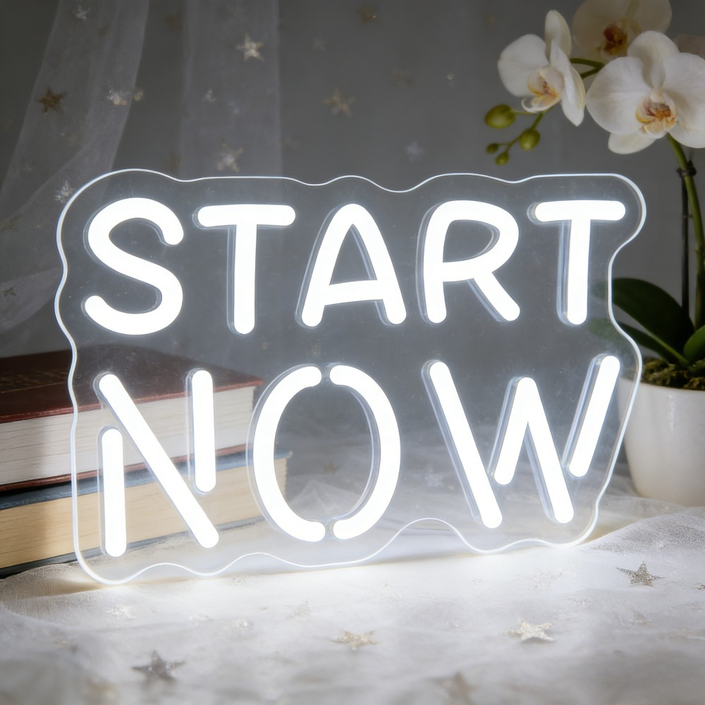 Motivational Start Now Neon Si - Outdoor Lighting Quotes ulasan dan harga