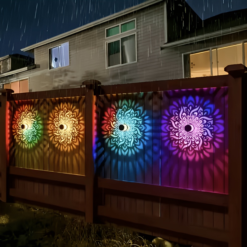 1/2/4 Packs Solar Fence Lights - Wall Lighting Outdoor ulasan dan harga