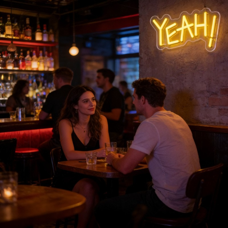 YEAH Neon Sign LED Light Funny - Outdoor Lighting Quotes ulasan dan harga