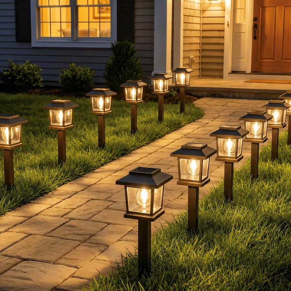 2Pcs/Set Solar Pathway Lights  - Outdoor Lighting Driveway ulasan dan harga