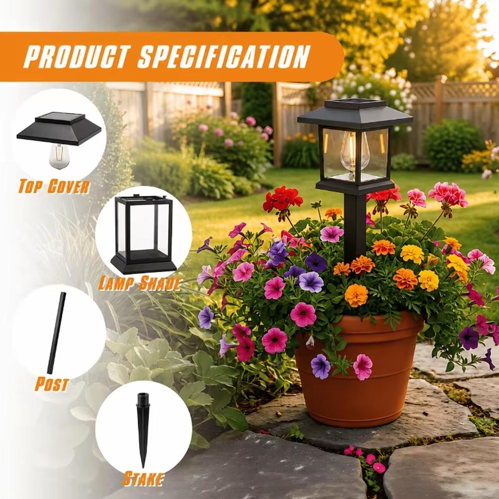 2Pcs/Set Solar Pathway Lights  - Outdoor Lighting Driveway ulasan dan harga