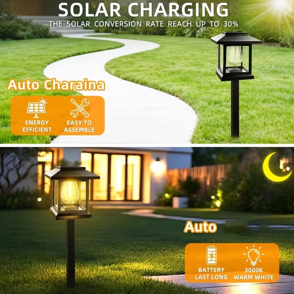 2Pcs/Set Solar Pathway Lights  - Outdoor Lighting Driveway ulasan dan harga