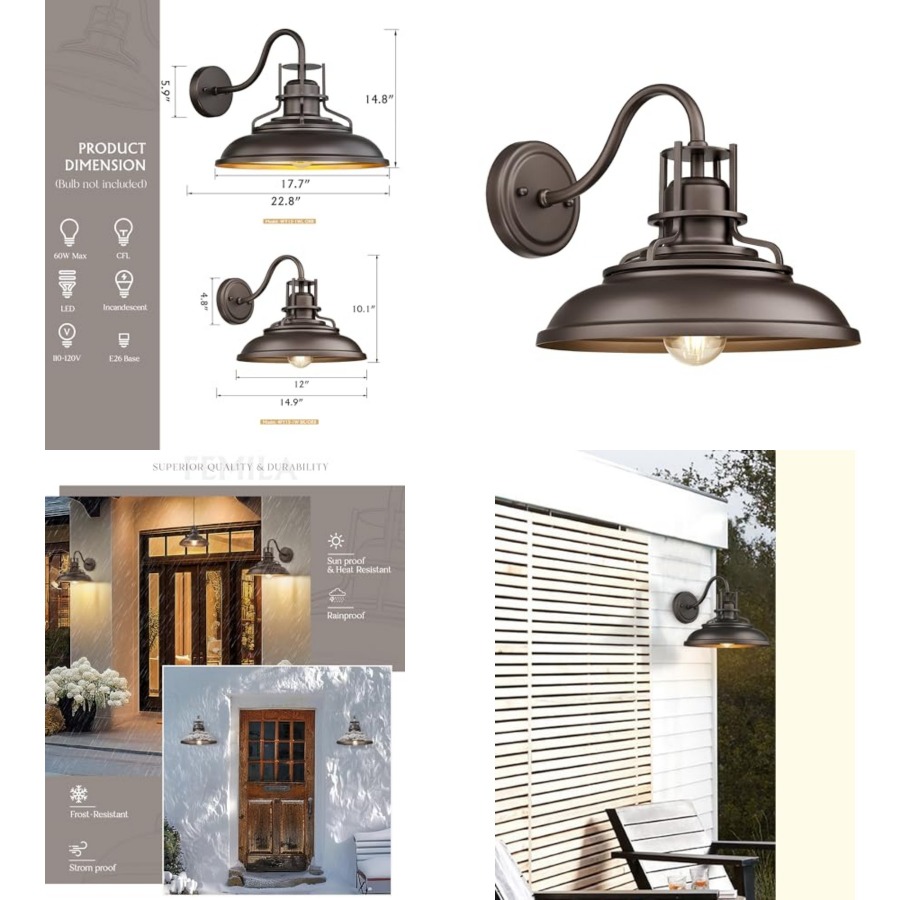 Outdoor Barn Light Fixture, Ex - Wall Lighting Outdoor ulasan dan harga