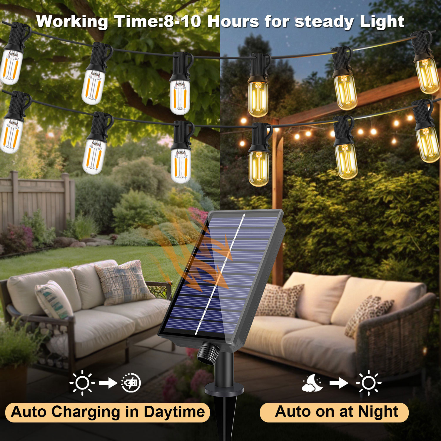 LED T22 Solar String Lights 8  - String Light Bistro ulasan dan harga