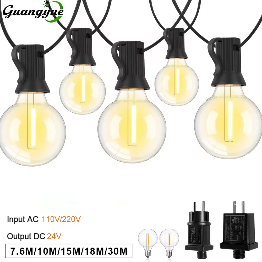 G40 LED String Light E12 DC24V - String Light Bistro ulasan dan harga