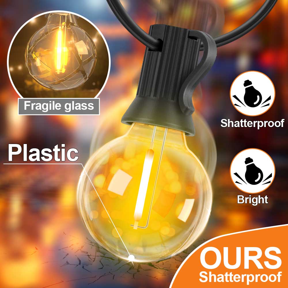 G40 LED String Light E12 DC24V - String Light Bistro ulasan dan harga