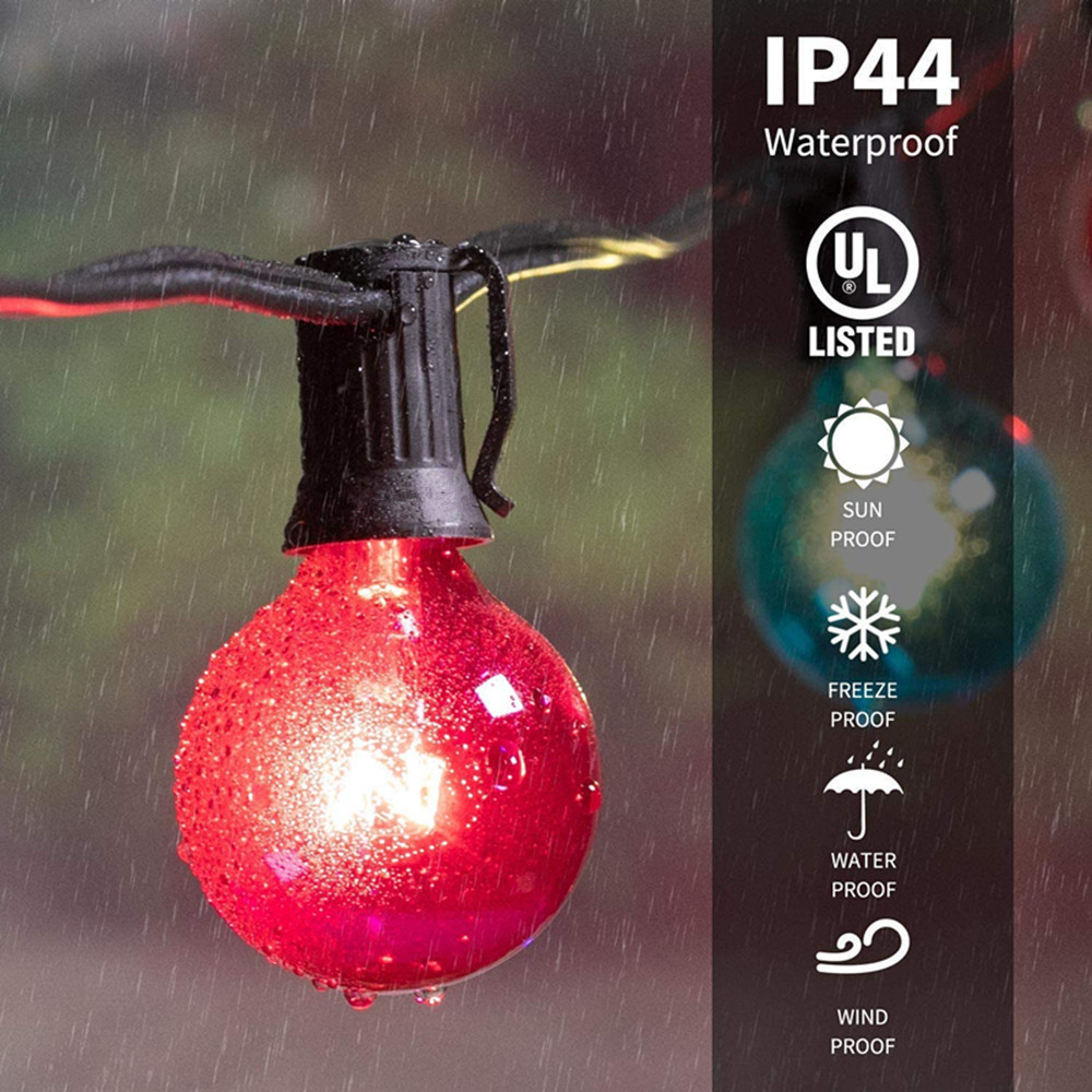 7.5M 25 G40 Globe Patio String - String Light Bistro ulasan dan harga