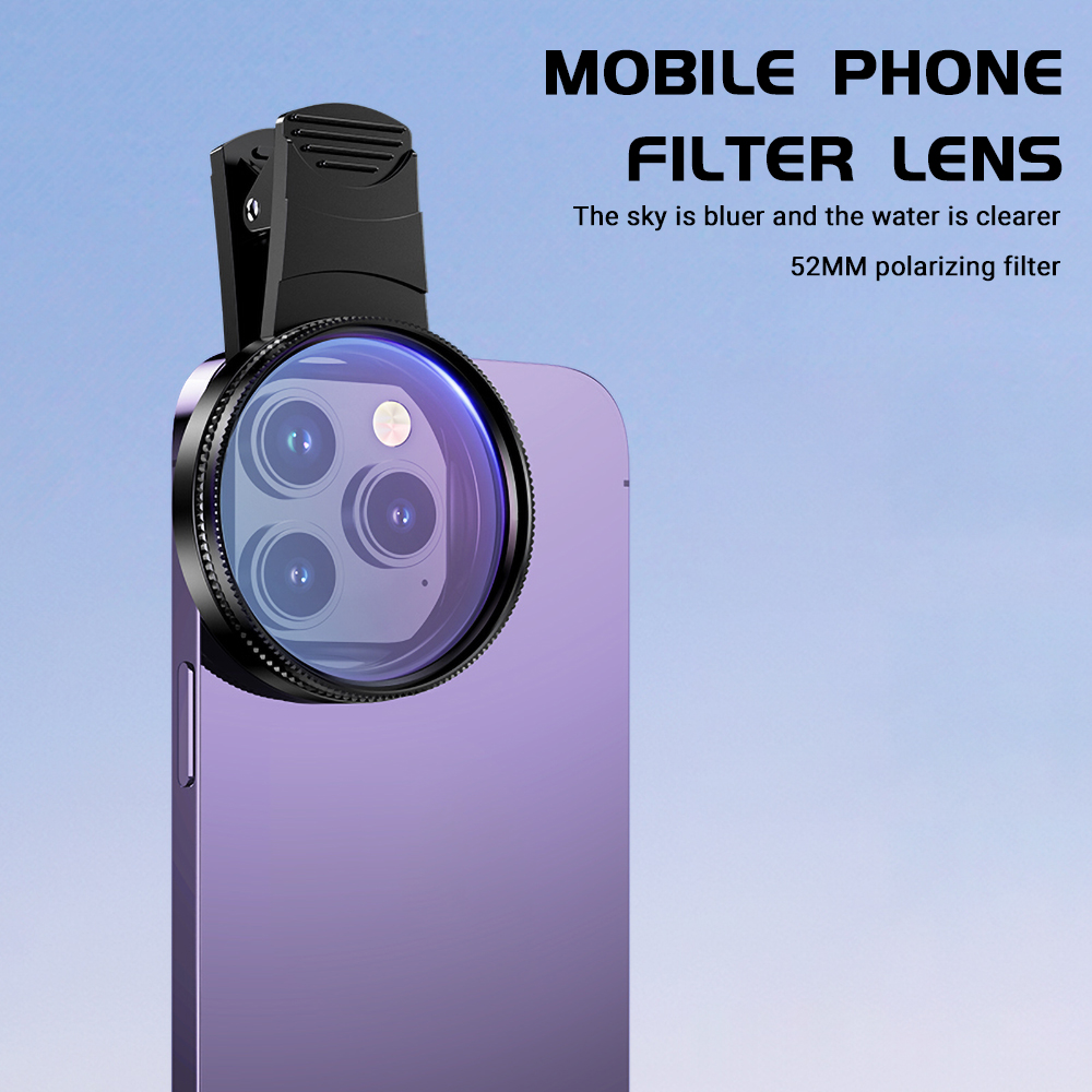 52mm Clip-On Smartphone Camera - Outdoor Lighting Kit Photography ulasan dan harga