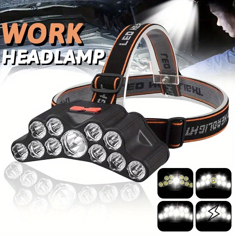 11 LED Headlamp Strong Light H - Outdoor Lighting Replacement Bulbs ulasan dan harga