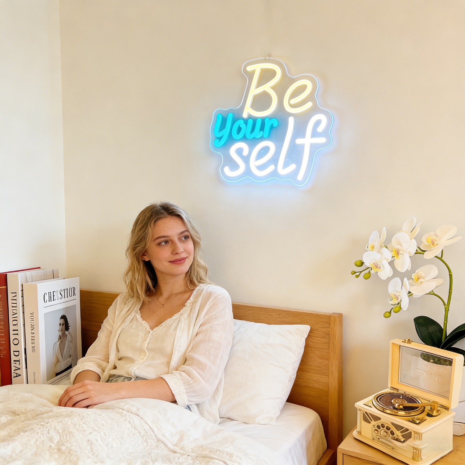 Inspirational Be Yourself Neon - Outdoor Lighting Quotes ulasan dan harga