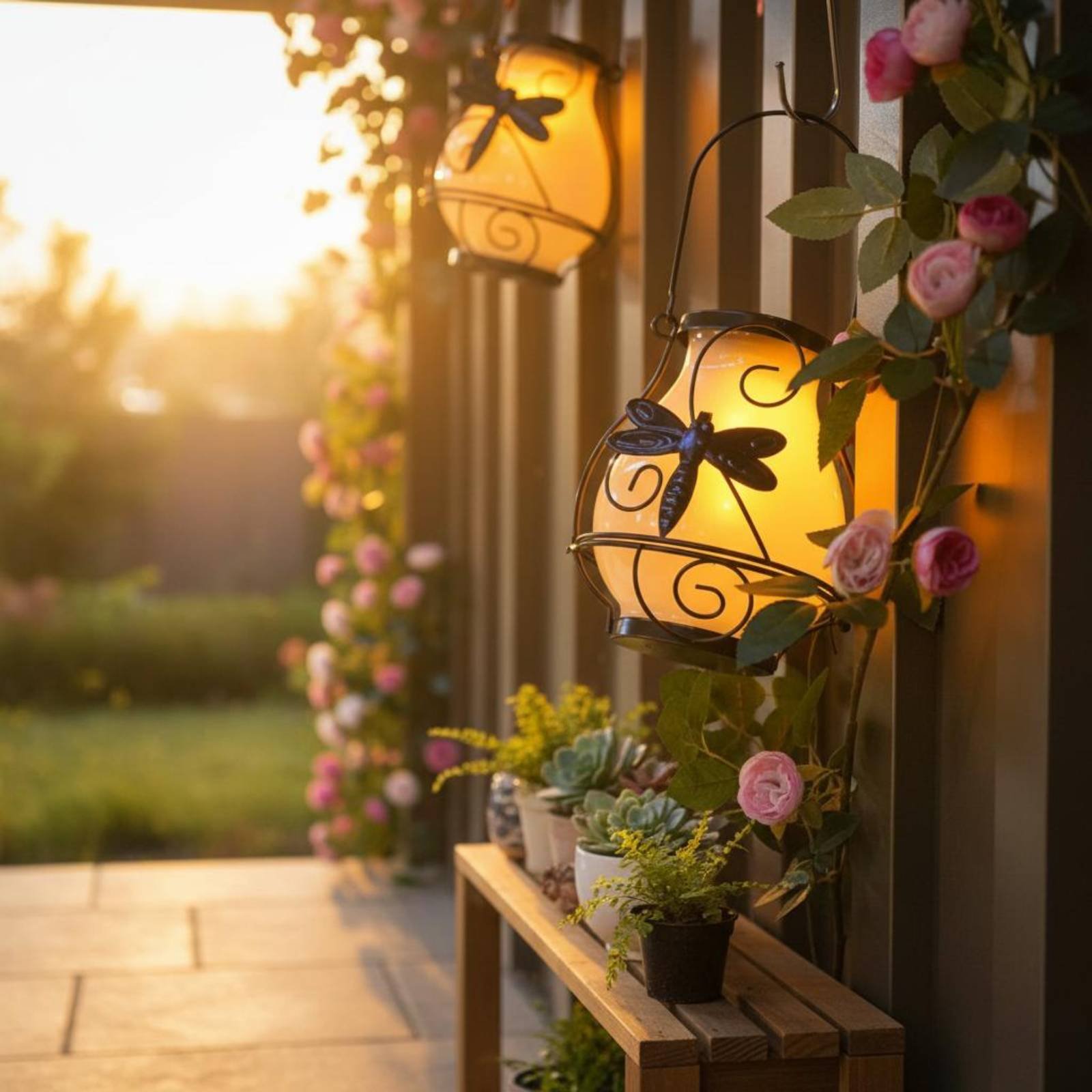 Solar Butterfly Lantern Waterp - Wall Lighting Outdoor ulasan dan harga