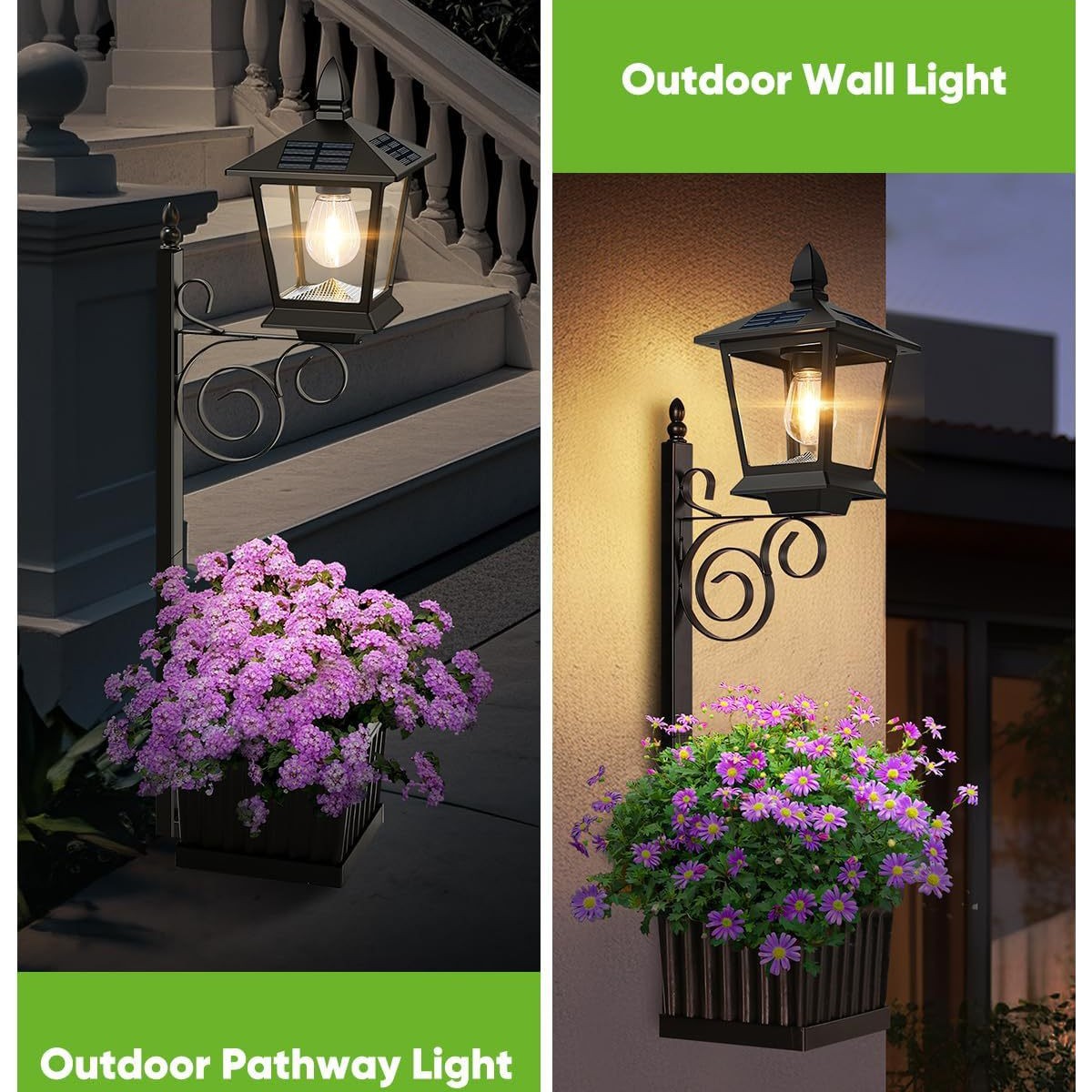 2 in 1 Solar Planter Lamp Wate - Wall Lighting Outdoor ulasan dan harga