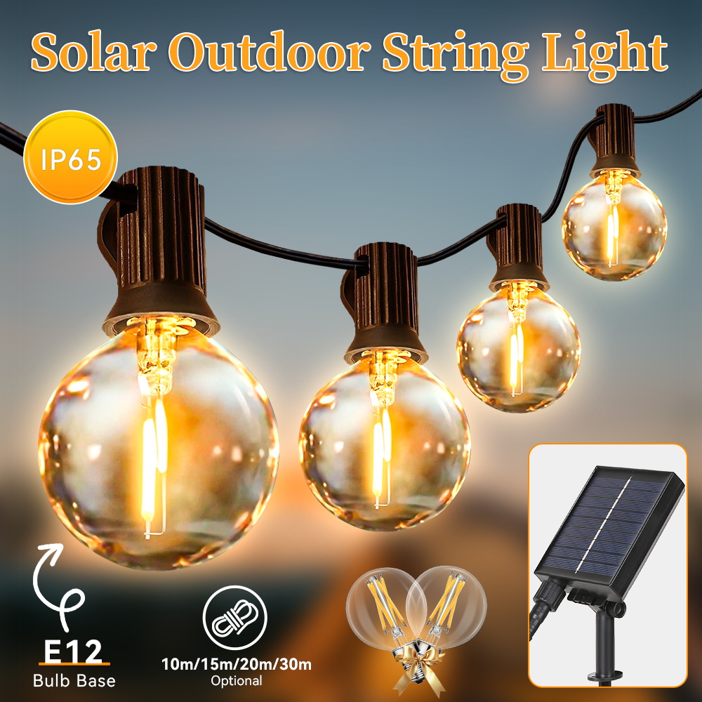 Outdoor LED Solar Light Waterp - String Light Bistro ulasan dan harga