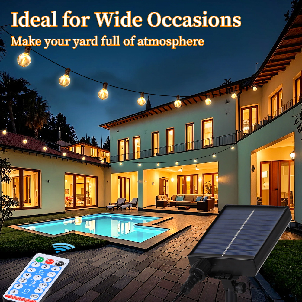 Outdoor LED Solar Light Waterp - String Light Bistro ulasan dan harga