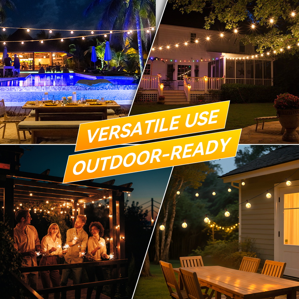 Outdoor LED Solar Light Waterp - String Light Bistro ulasan dan harga