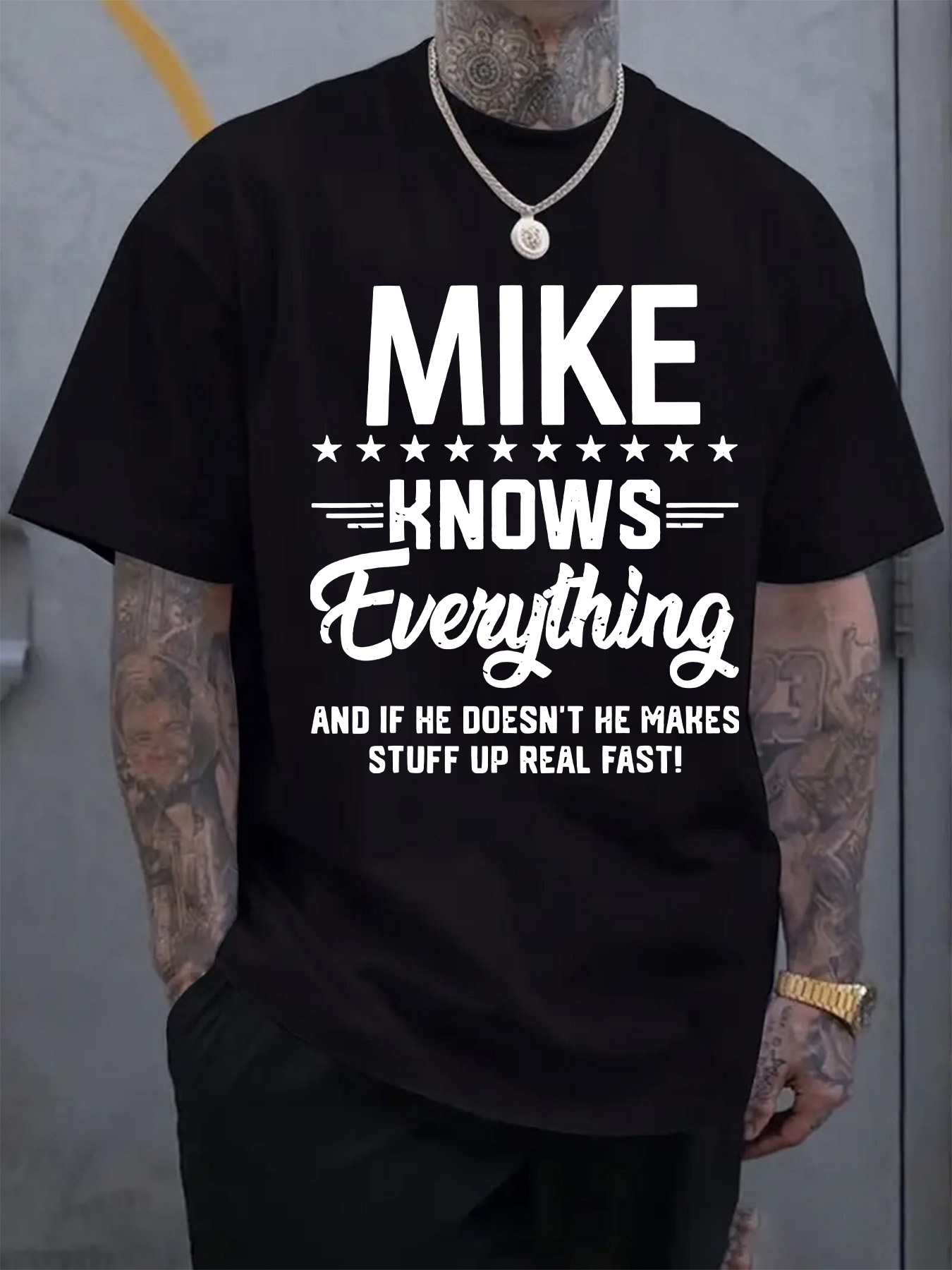 Men's Humorous Slogan Graphic  - Outdoor Lighting Quotes ulasan dan harga