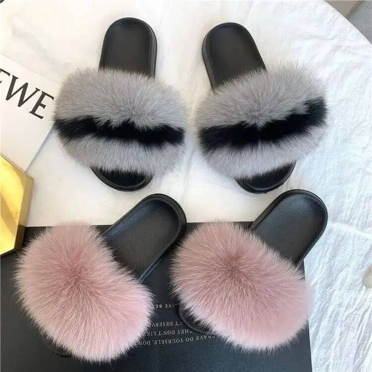 Fox Fur Slippers Luxury Design - Outdoor Lighting For Your House ulasan dan harga