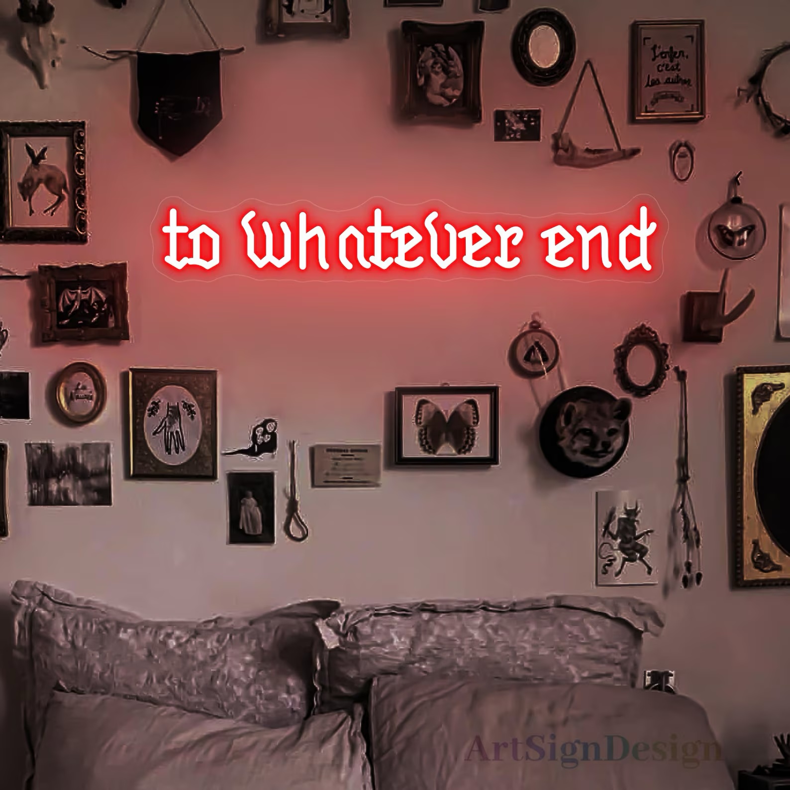 To Whatever End Neon Sign: ACO - Outdoor Lighting Quotes ulasan dan harga