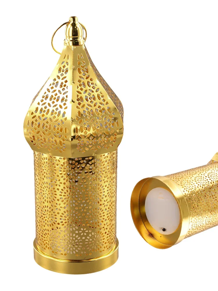 Moroccan Golden Hollow Iron La - Outdoor Lighting Art ulasan dan harga