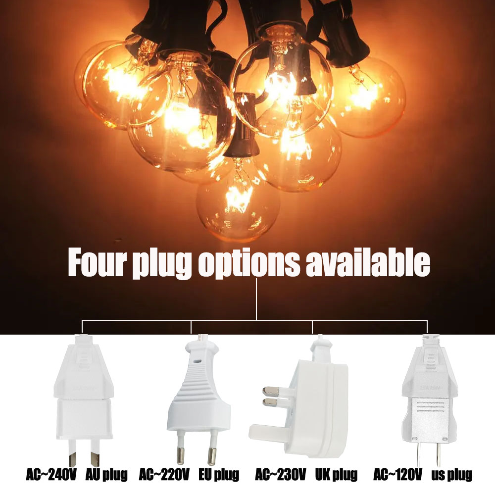 8M G40 Bulbs Globe String Ligh - String Light Bistro ulasan dan harga