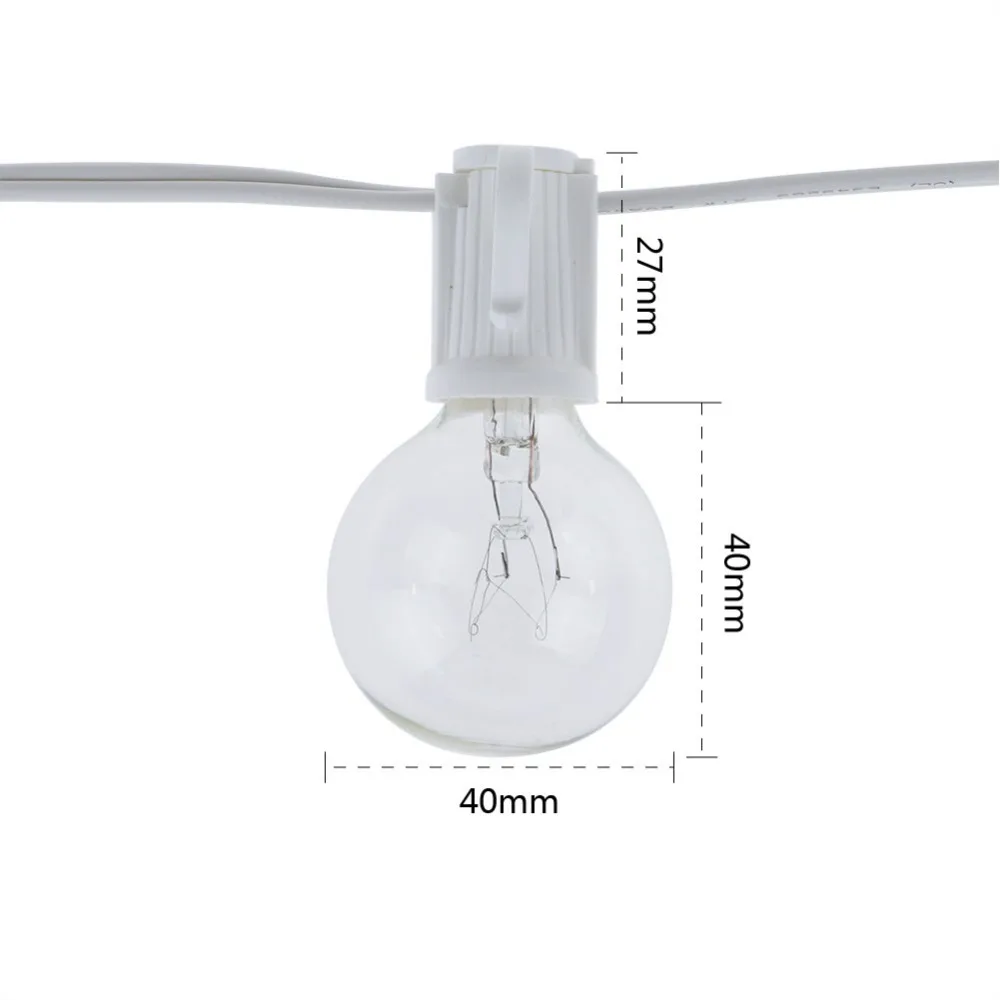 8M G40 Bulbs Globe String Ligh - String Light Bistro ulasan dan harga