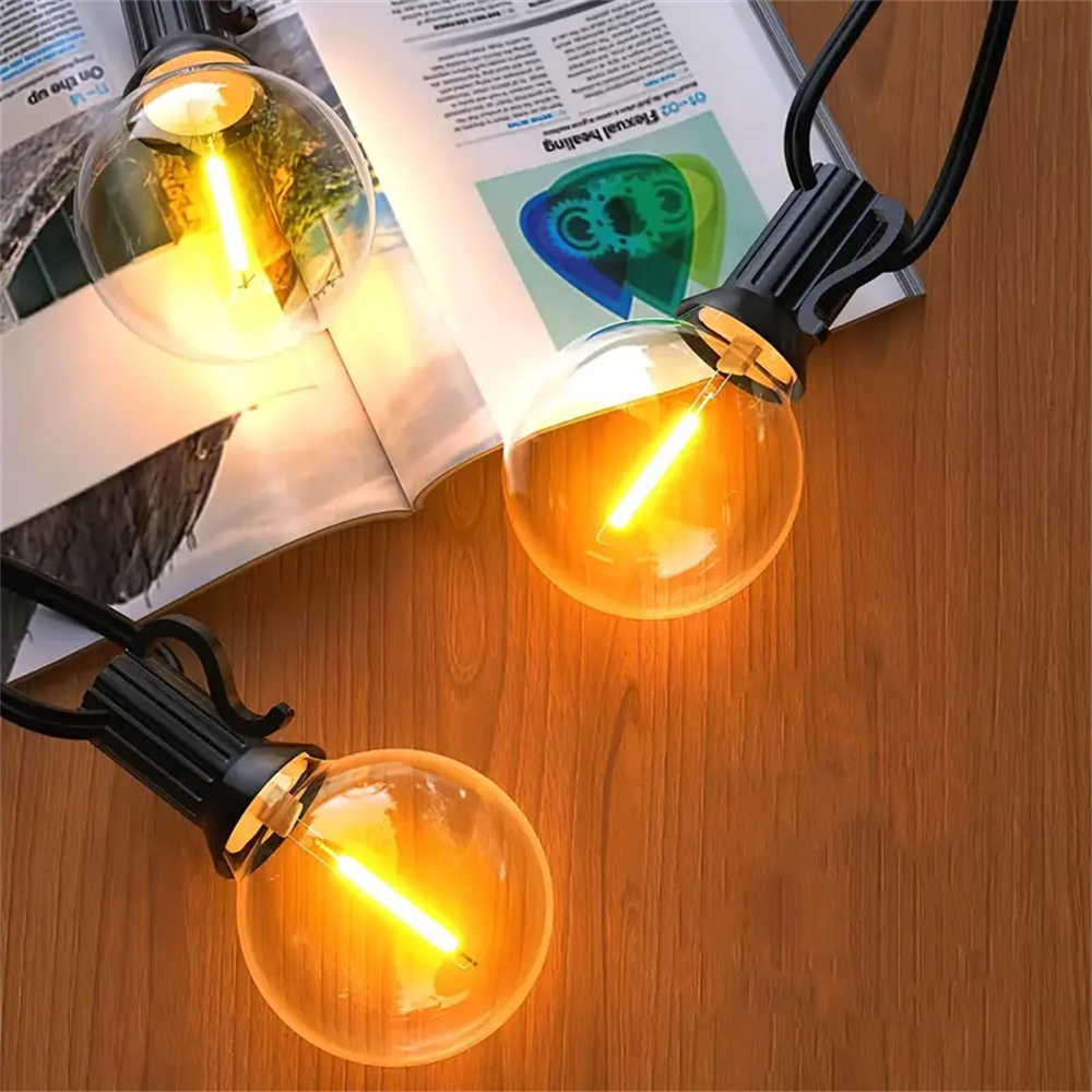 Outdoor String Lights, G40 Glo - String Light Bistro ulasan dan harga