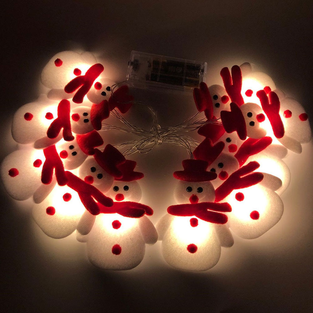 1Pcs 10 Lamp Snowman LED Strin - String Light Bistro ulasan dan harga