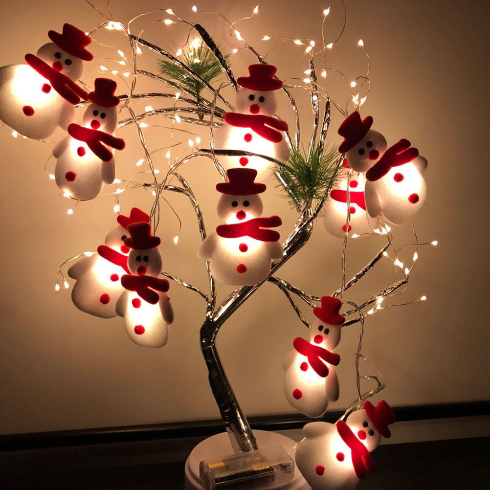 1Pcs 10 Lamp Snowman LED Strin - String Light Bistro ulasan dan harga