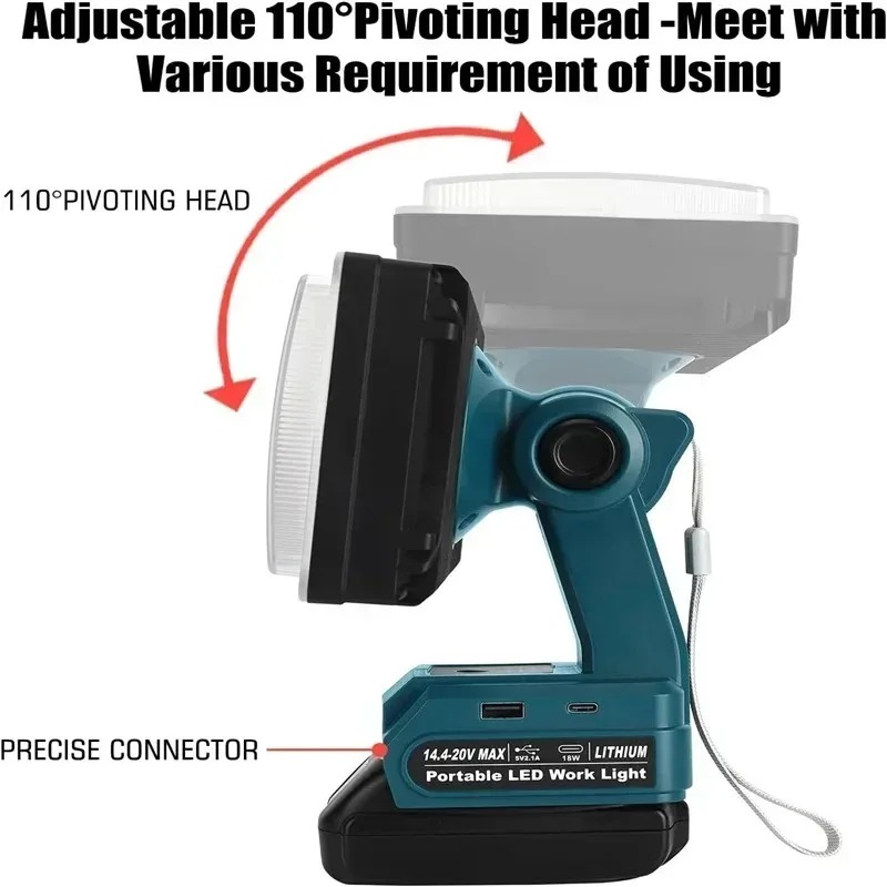 50W Outdoor Portable Work Ligh - Outdoor Lighting Milwaukee ulasan dan harga