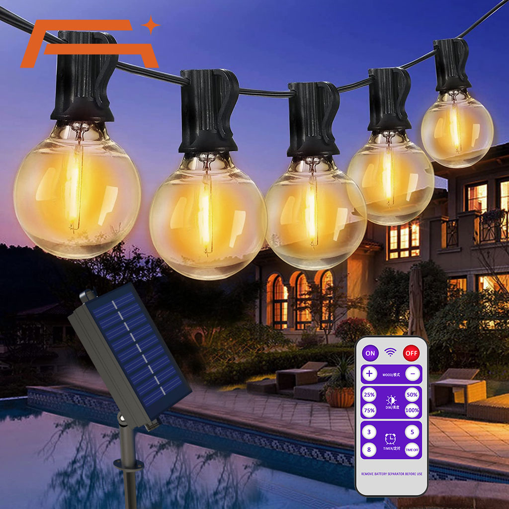 Solar String Lights Outdoor G4 - String Light Bistro ulasan dan harga