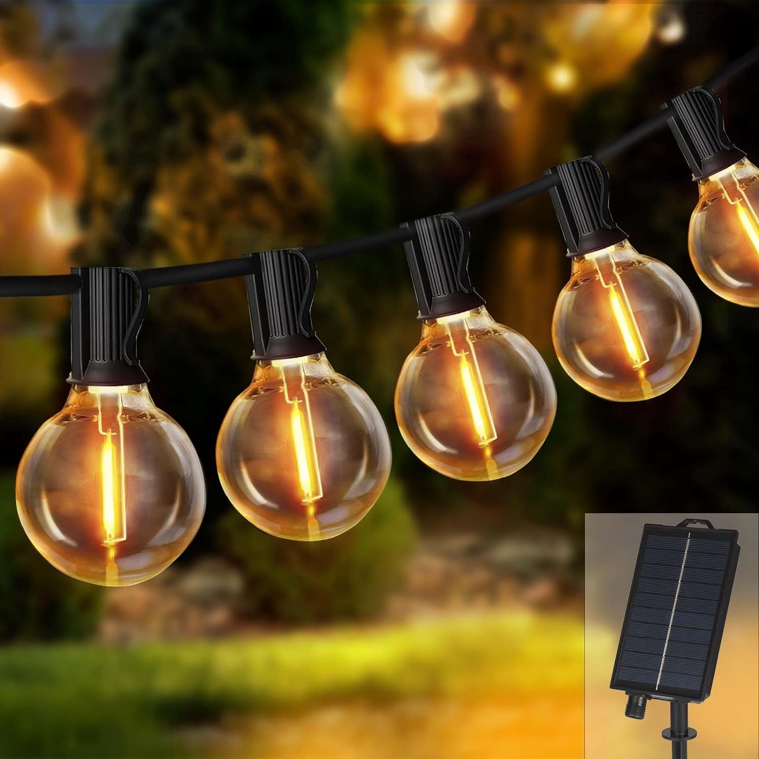 Solar String Lights Outdoor G4 - String Light Bistro ulasan dan harga