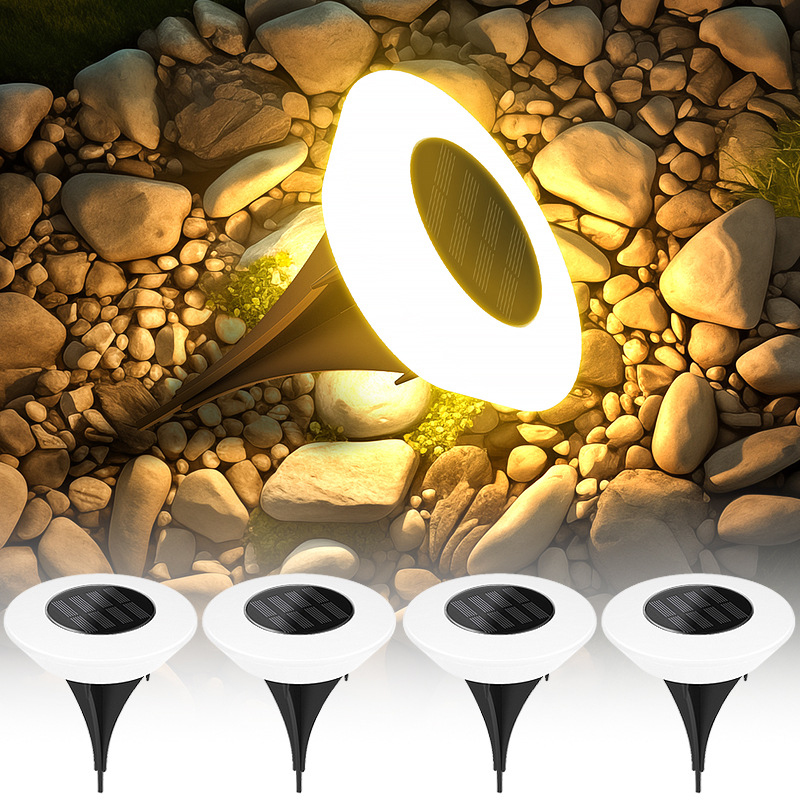 1/4 PCS Solar Ground Lights, C - Outdoor Lighting Driveway ulasan dan harga