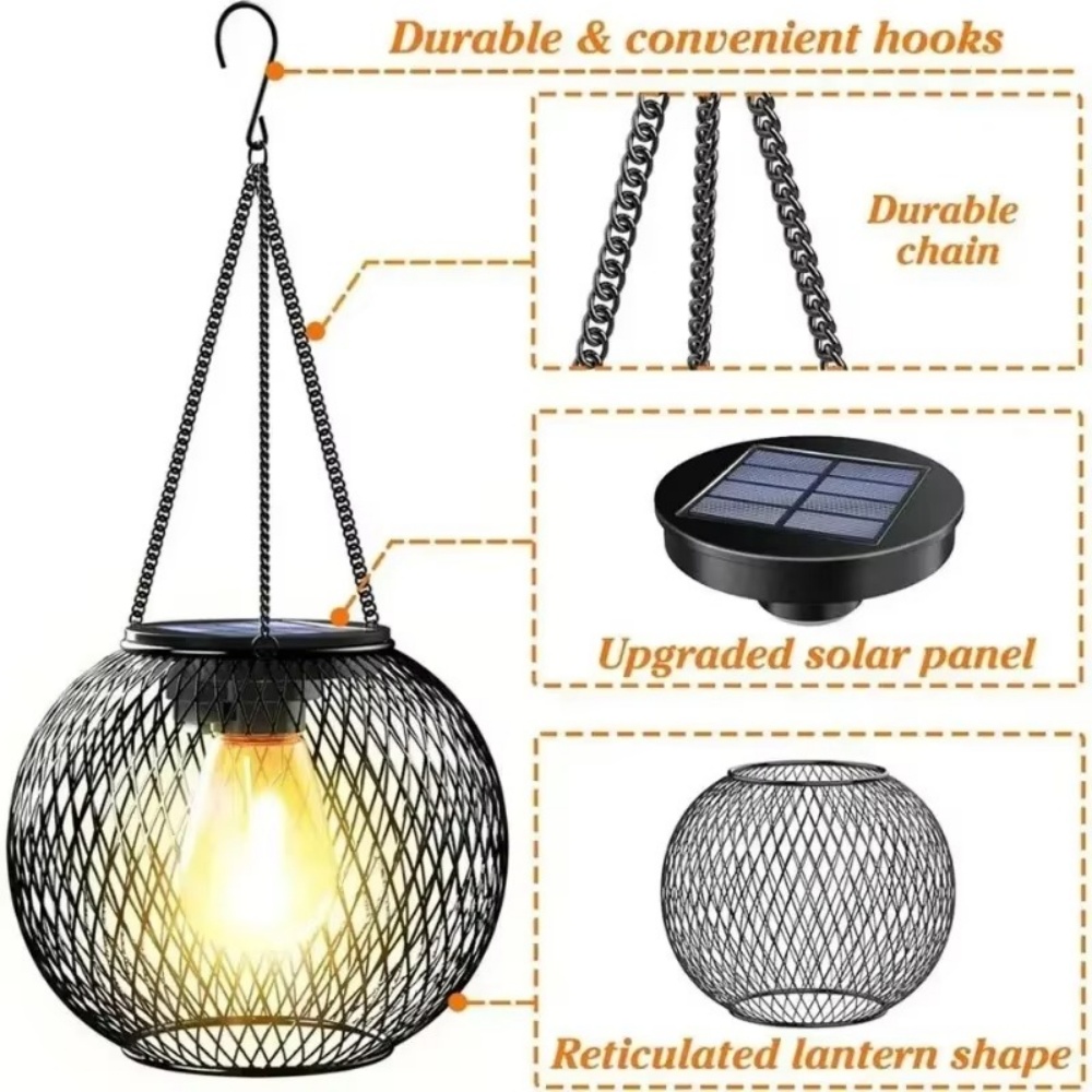 Solar Lantern Iron Art Outdoor - Outdoor Lighting Art ulasan dan harga