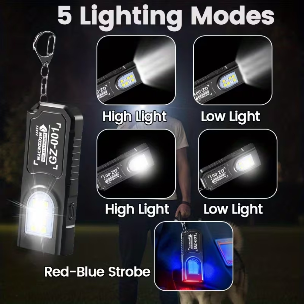 Mini COB LED Keychain Flashlig - Outdoor Lighting Replacement Bulbs ulasan dan harga